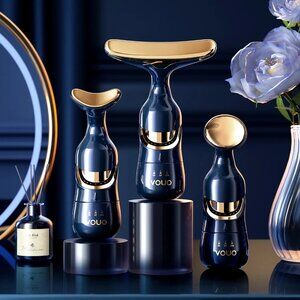 Face/Neck/Eye 3 body in one Micro lifting Firming Vibrating Face Massager